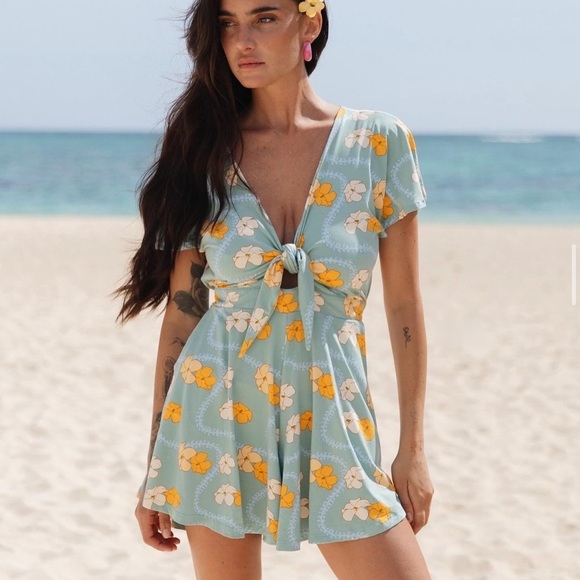 Ava Playsuit White Stuff Playsuit NEW Ava Sky Romper Kiwi